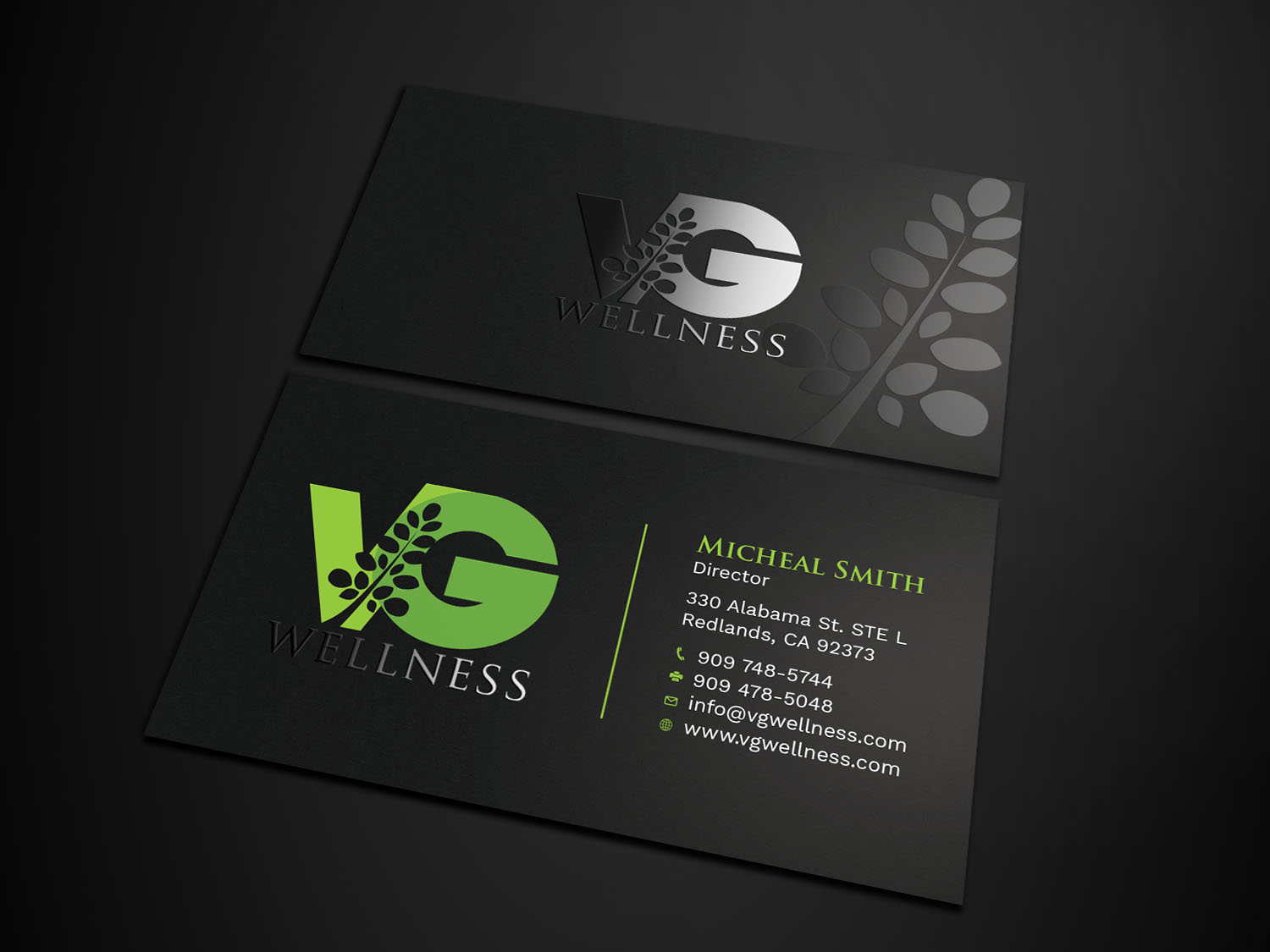 Business Card Design by Tripti Ranjan Gain for VG Wellness LLC | Design #21686916