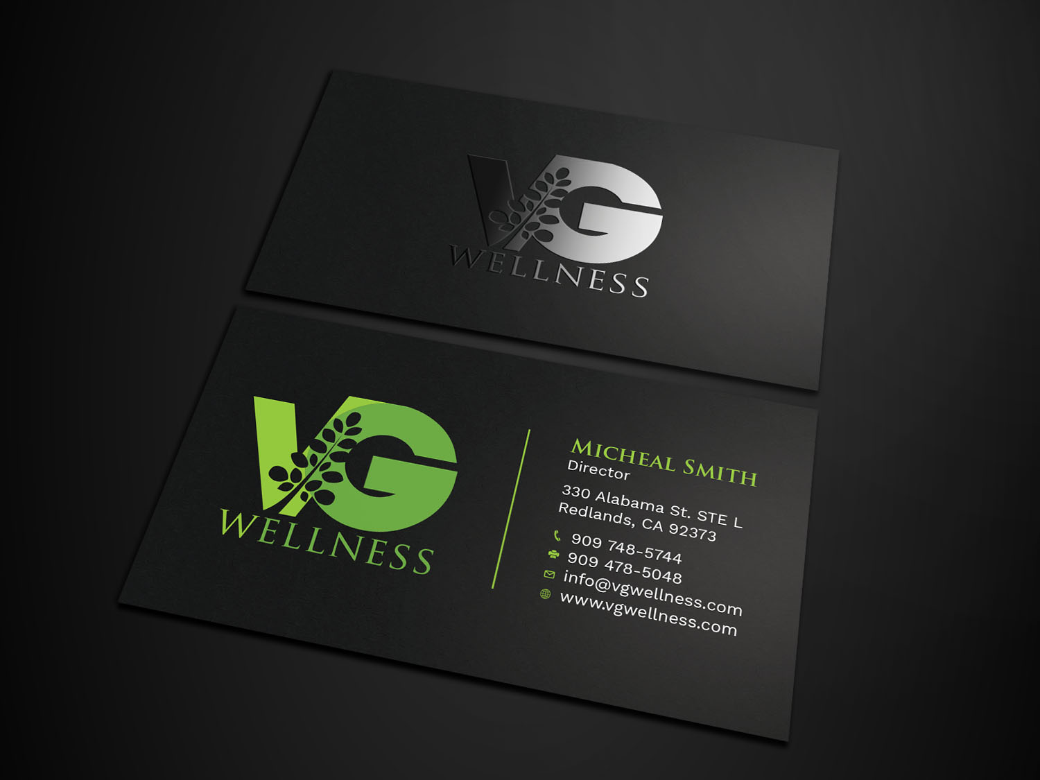 Business Card Design by Tripti Ranjan Gain for VG Wellness LLC | Design #21686917