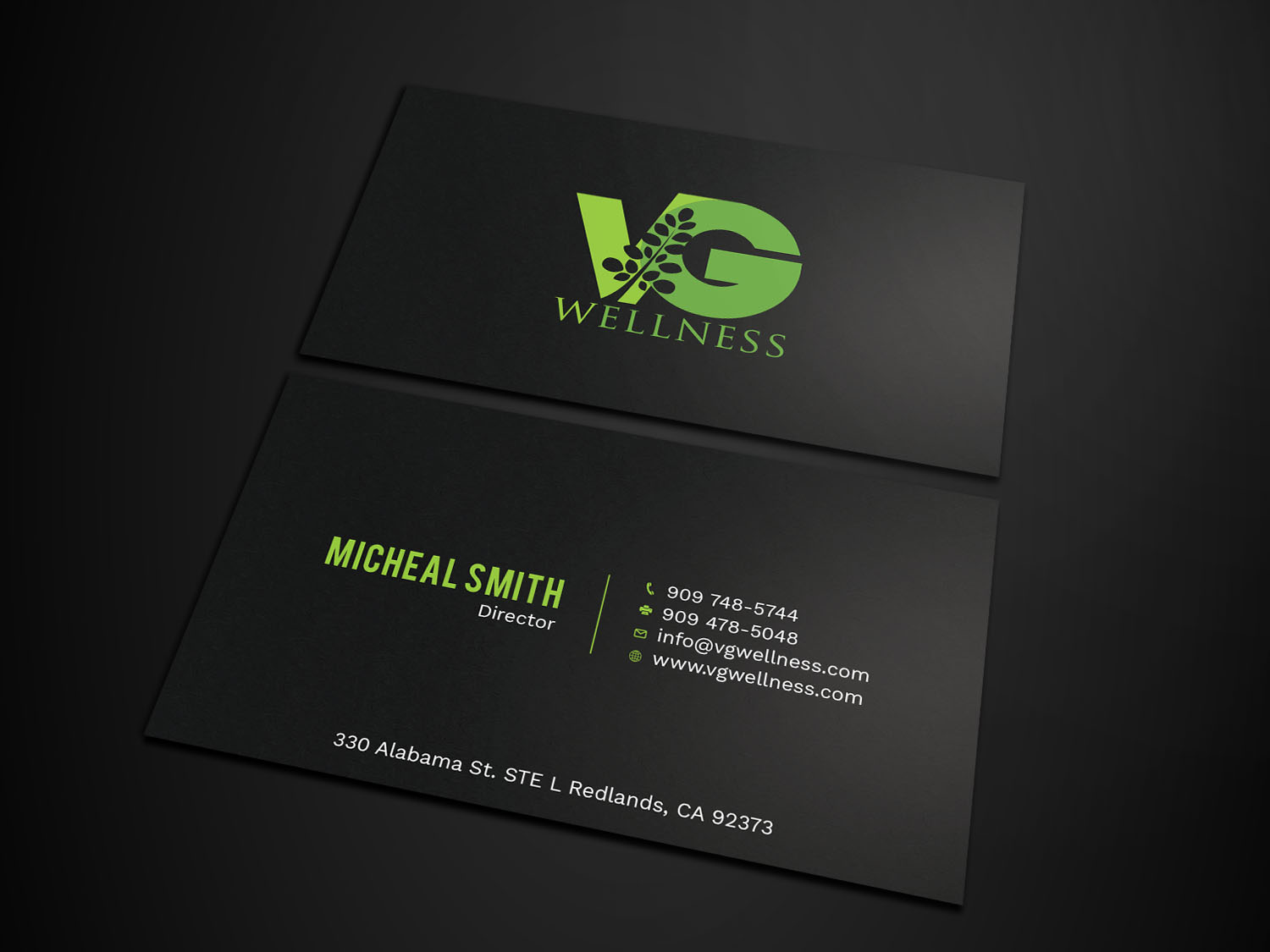 Business Card Design by Tripti Ranjan Gain for VG Wellness LLC | Design #21686920