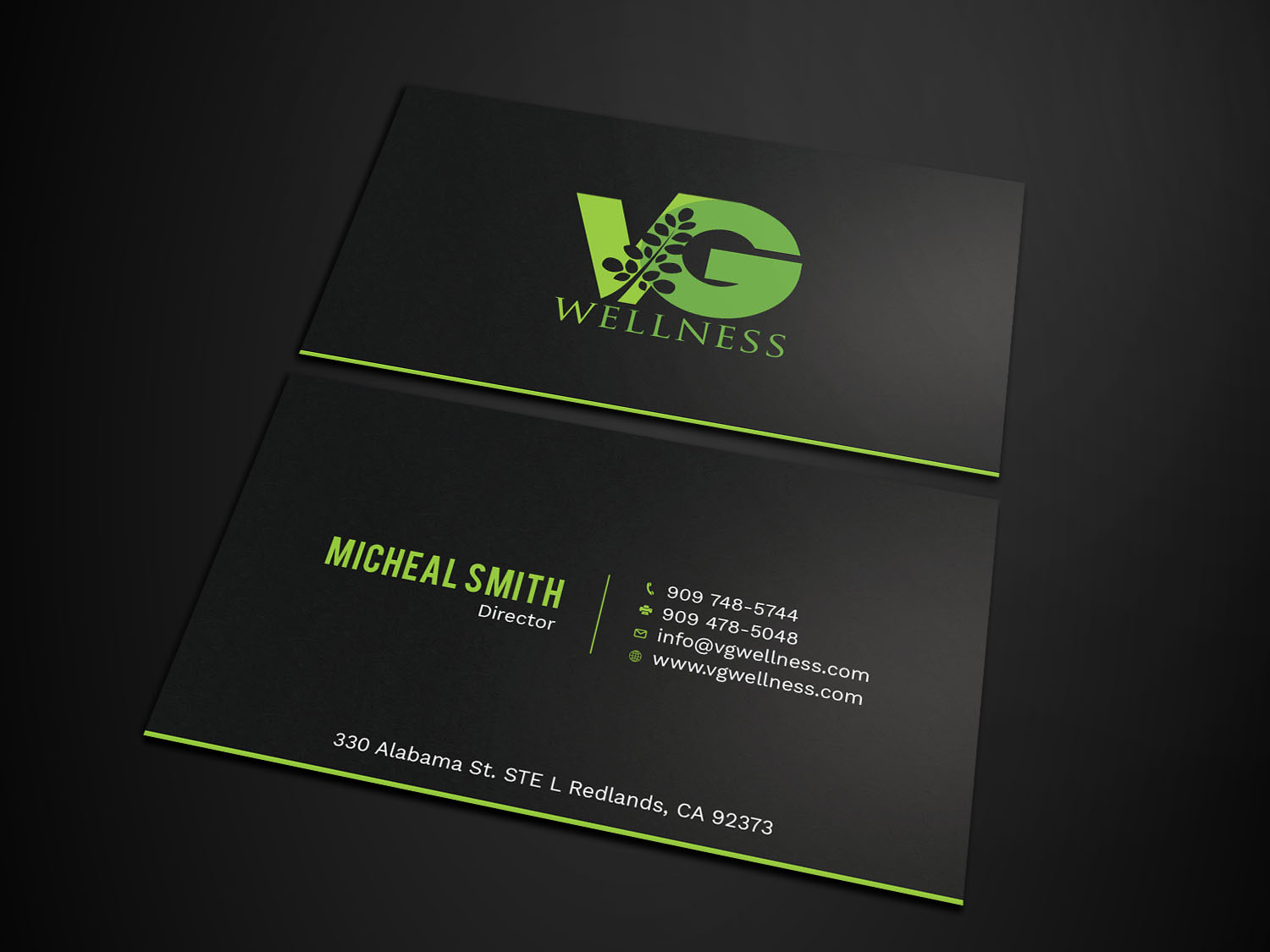 Business Card Design by Tripti Ranjan Gain for VG Wellness LLC | Design #21686922