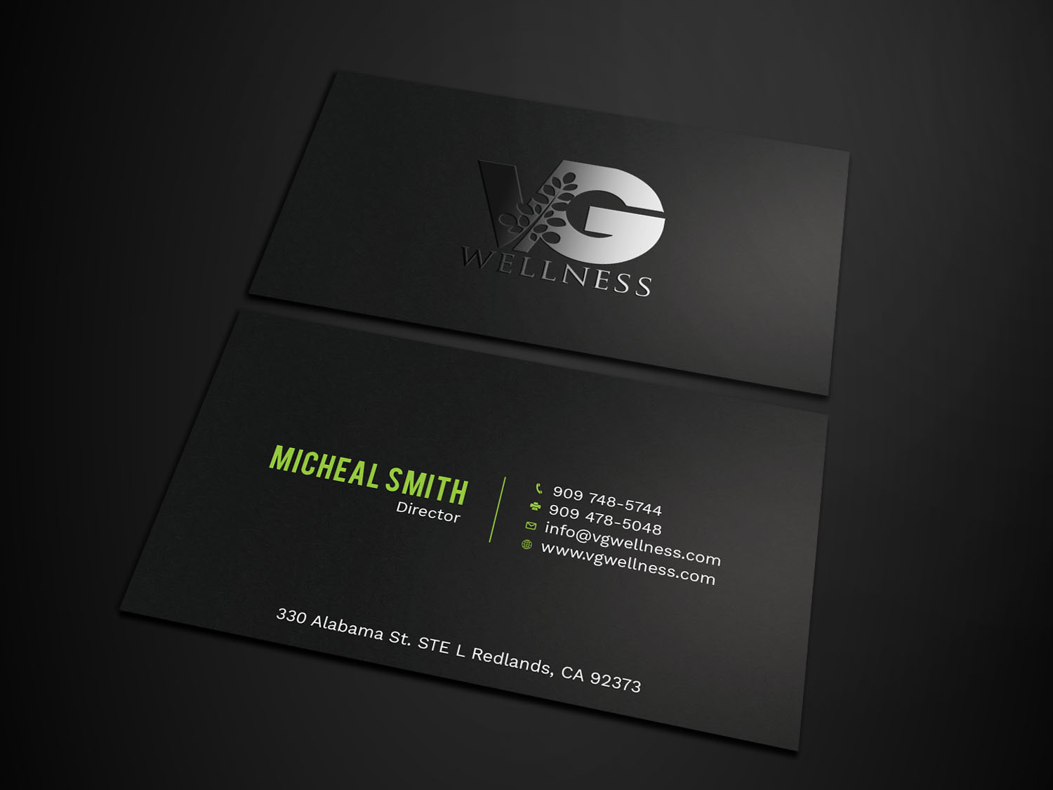 Business Card Design by Tripti Ranjan Gain for VG Wellness LLC | Design #21686923