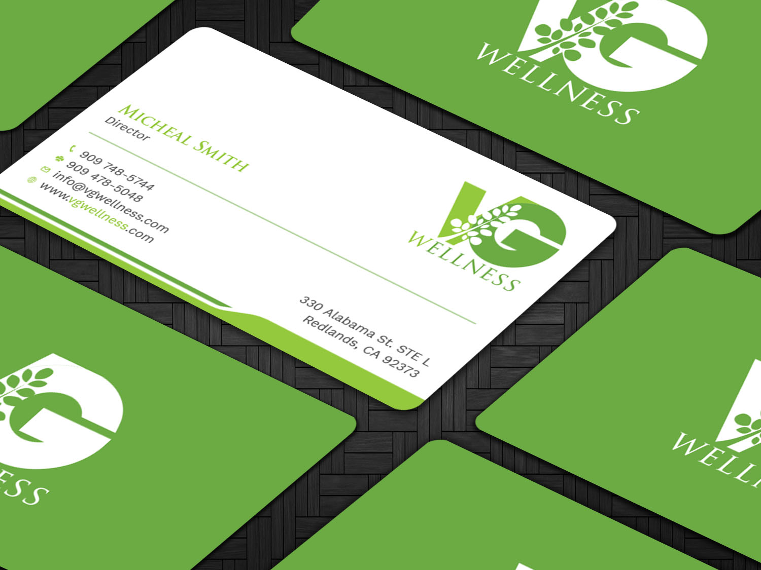 Visitenkarten-Design von Tripti Ranjan Gain für VG Wellness LLC | Design #21687890