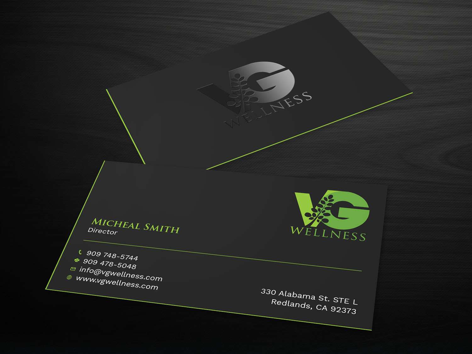 Business Card Design by Tripti Ranjan Gain for VG Wellness LLC | Design #21687891