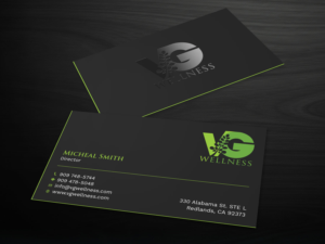 Visitenkarten-Design von Tripti Ranjan Gain für VG Wellness LLC | Design: #21687891