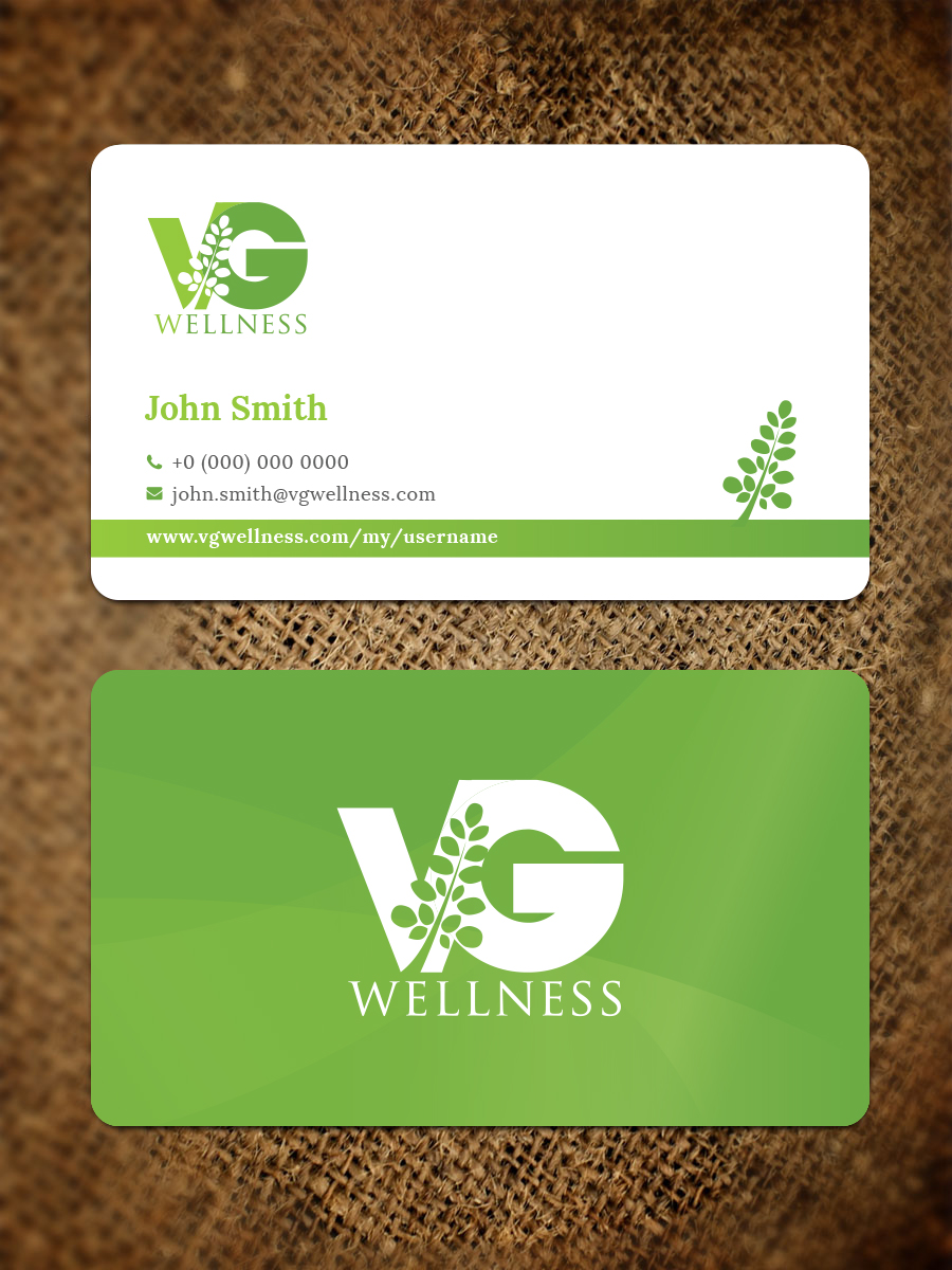 Visitenkarten-Design von Bold Pixels für VG Wellness LLC | Design #21692949