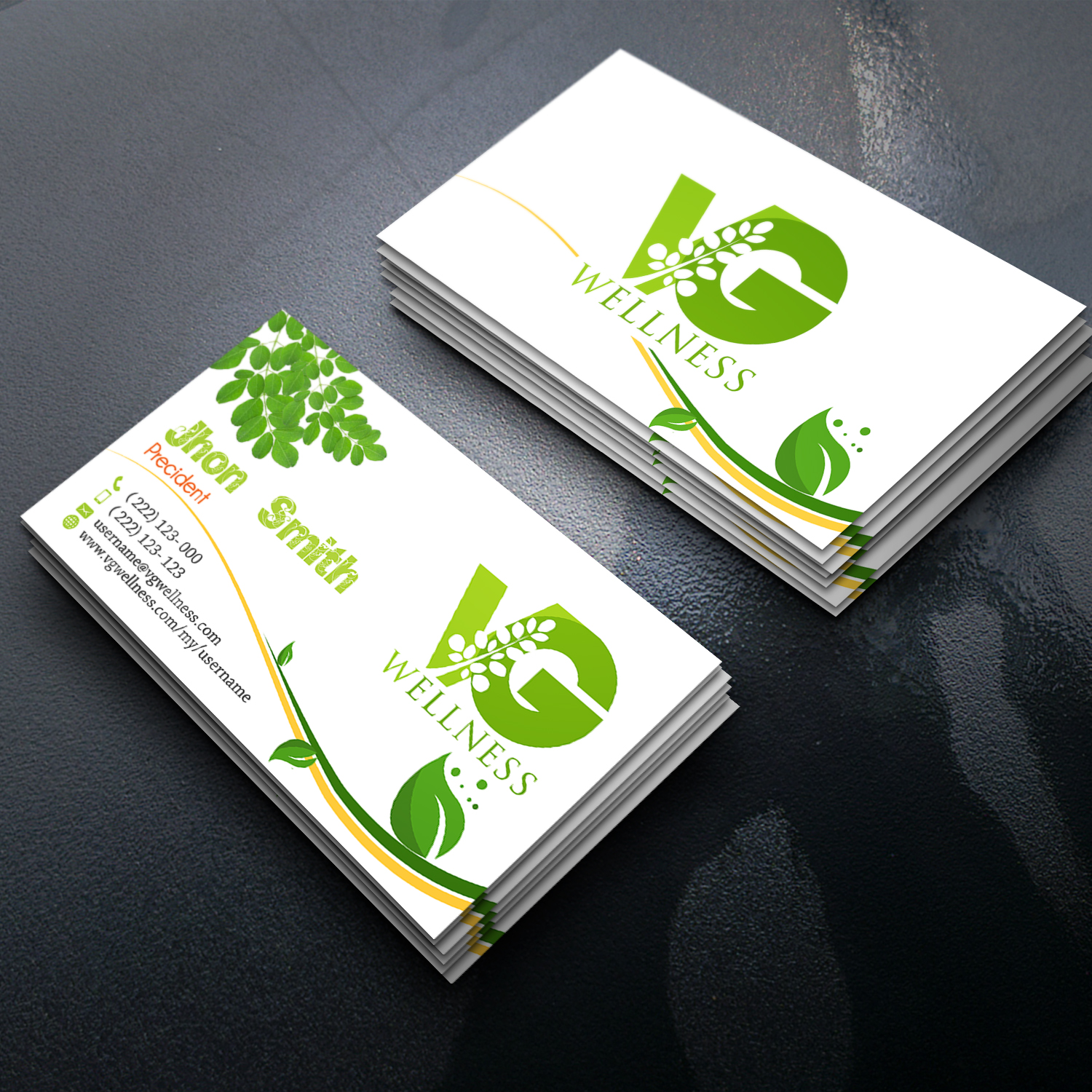 Business Card Design by ASC Media for VG Wellness LLC | Design #21687362