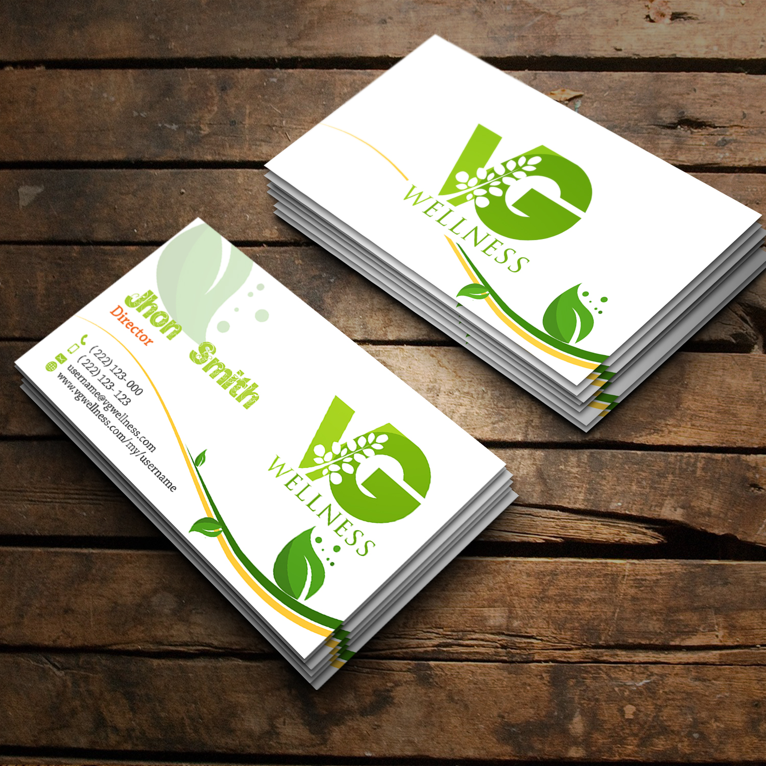 Business Card Design by ASC Media for VG Wellness LLC | Design #21690206