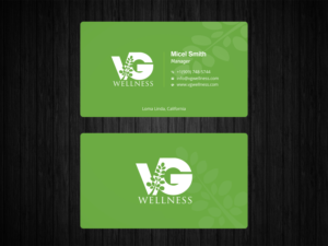 Visitenkarten-Design von Uttom 2 für VG Wellness LLC | Design: #21683309