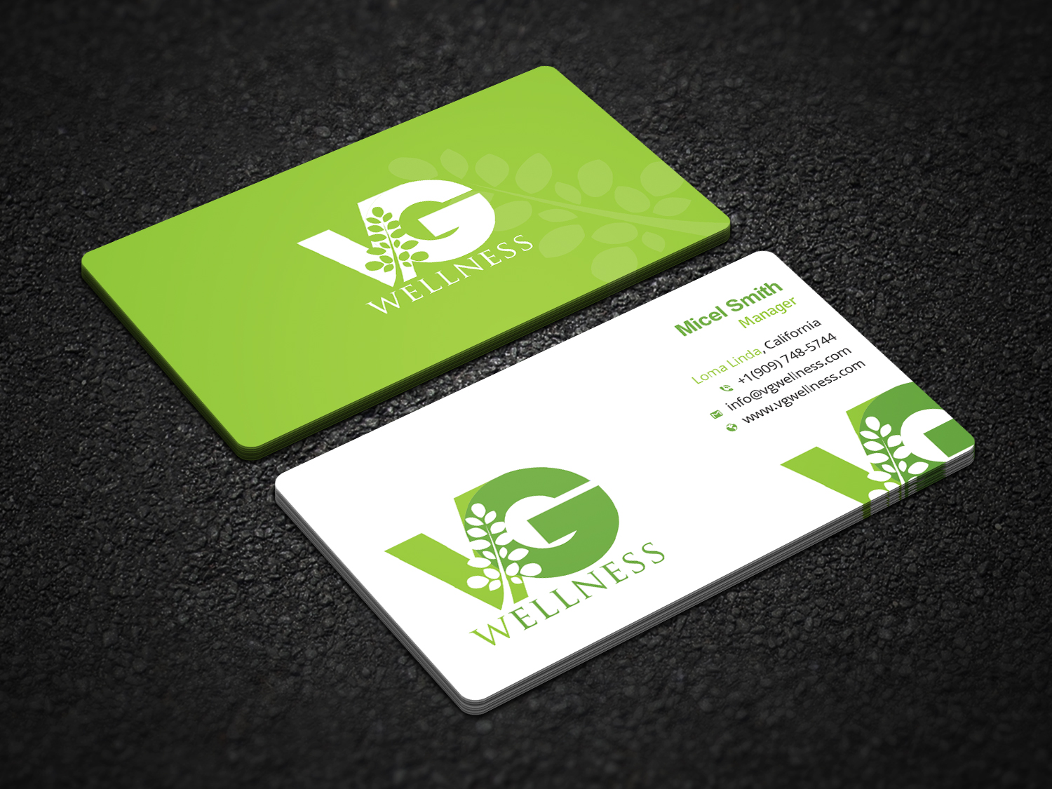 Visitenkarten-Design von Uttom 2 für VG Wellness LLC | Design #21686370