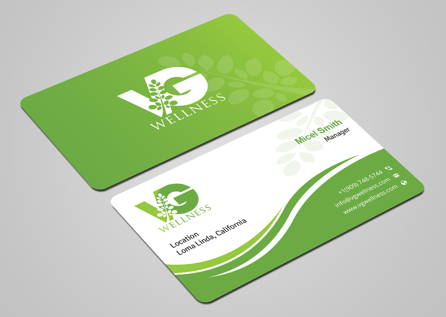 Visitenkarten-Design von Uttom 2 für VG Wellness LLC | Design #21691540