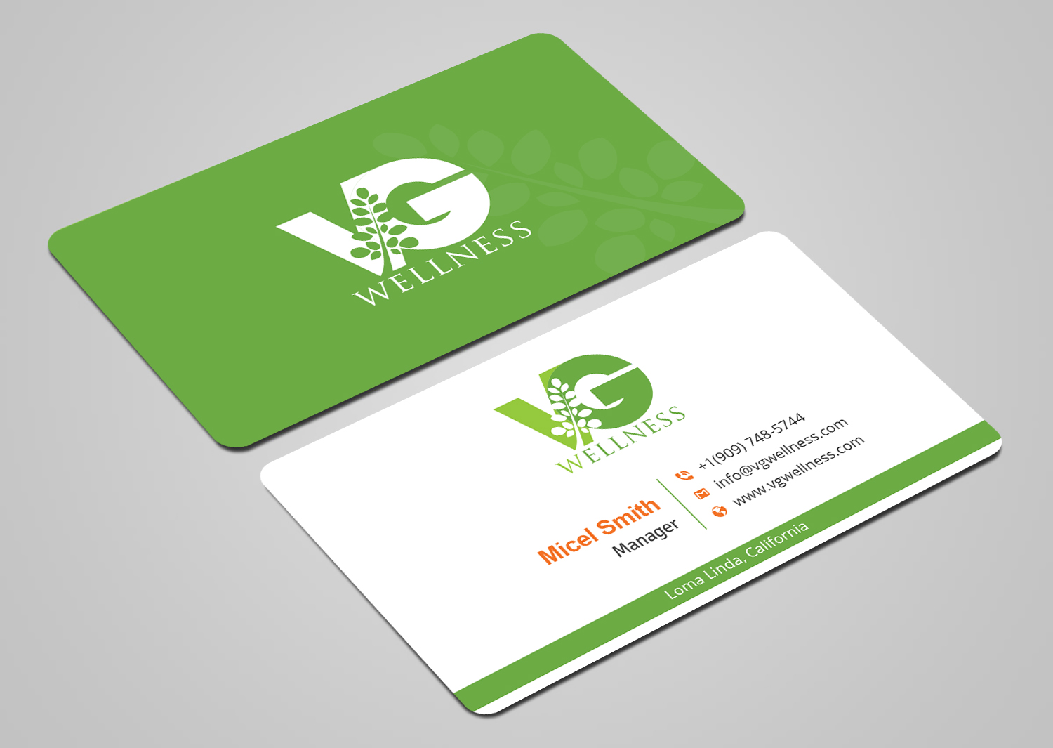 Visitenkarten-Design von Uttom 2 für VG Wellness LLC | Design #21694149