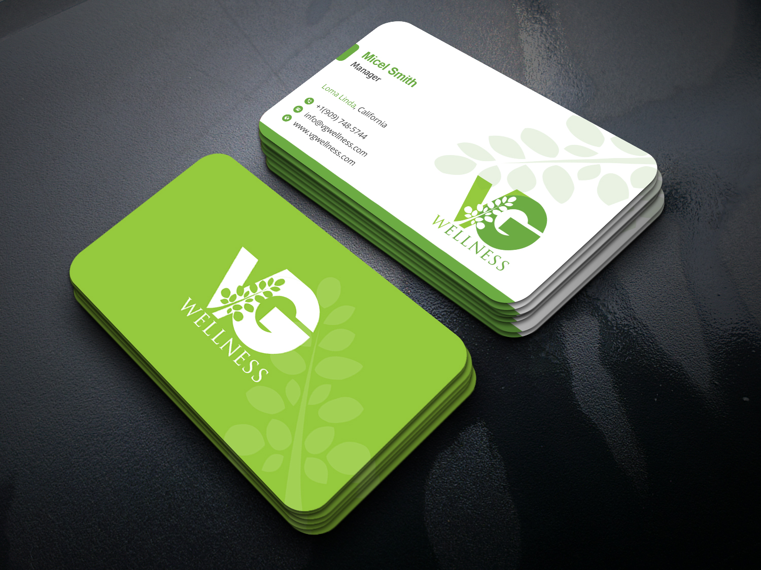 Visitenkarten-Design von Uttom 2 für VG Wellness LLC | Design #21694178