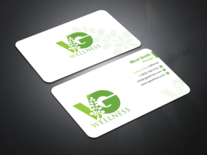 Diseño de Tarjeta de Presentación por Uttom 2 para VG Wellness LLC | Diseño: #21694362