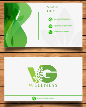 Diseño de Tarjeta de Presentación por Moinulhaque 2 para VG Wellness LLC | Diseño: #21692582