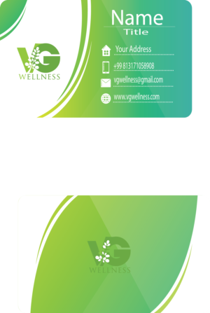 Diseño de Tarjeta de Presentación por Moinulhaque 2 para VG Wellness LLC | Diseño: #21692585