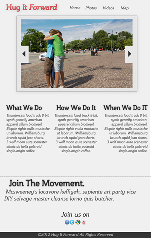 Web Design by Collin Wenos for this project | Design: #698553