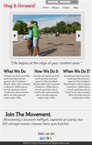 Web Design by Collin Wenos for this project | Design: #705017