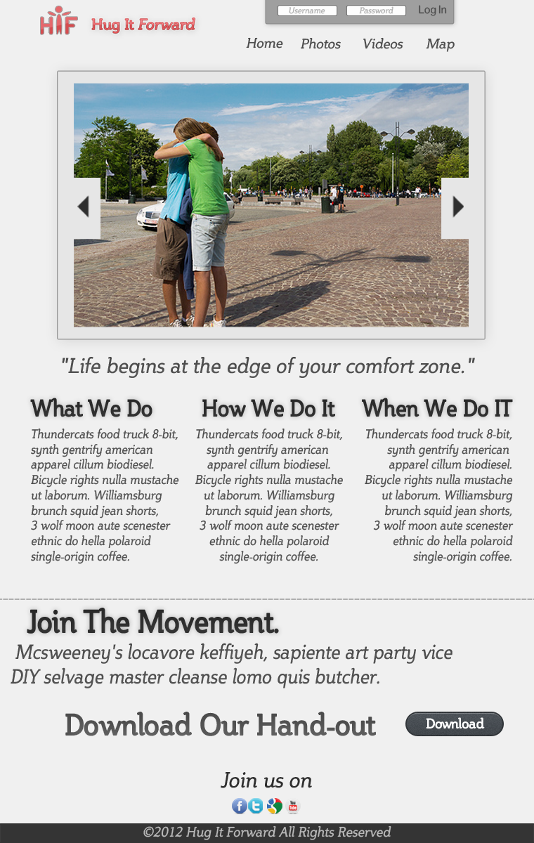 Web Design by Collin Wenos for this project | Design: #709105