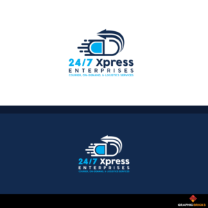 24/7 Xpress Enterprises .....Courier, On-Demand, & Logistics Services  | Logo Design by Graphic Bricks