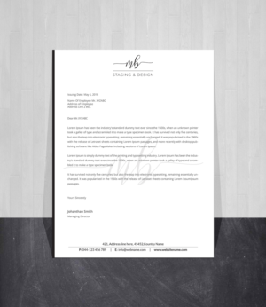 Letterhead Design by Creations Box 2015 for this project | Design #21680622