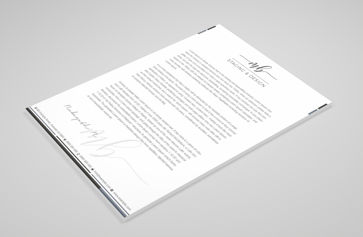 Letterhead Design by Petter Goms for this project | Design #21678162