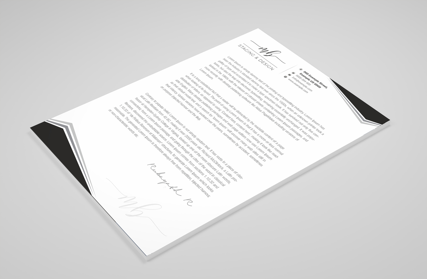 Letterhead Design by Petter Goms for this project | Design #21678236
