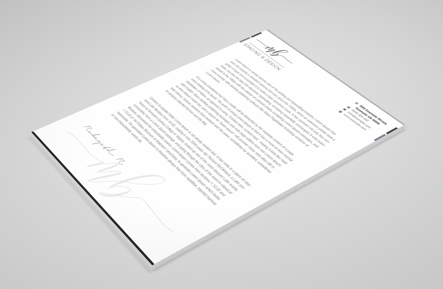 Letterhead Design by Petter Goms for this project | Design #21678297