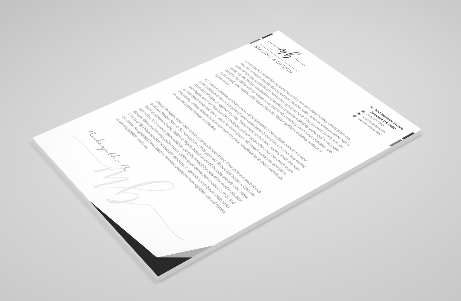 Letterhead Design by Petter Goms for this project | Design #21678334