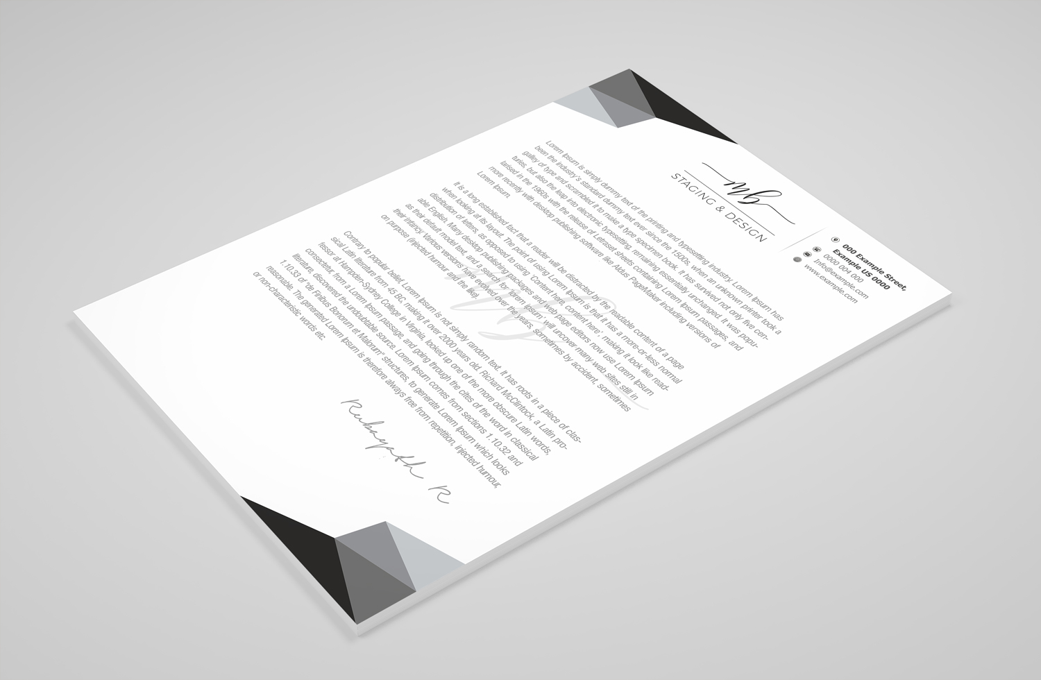 Letterhead Design by Petter Goms for this project | Design #21678426