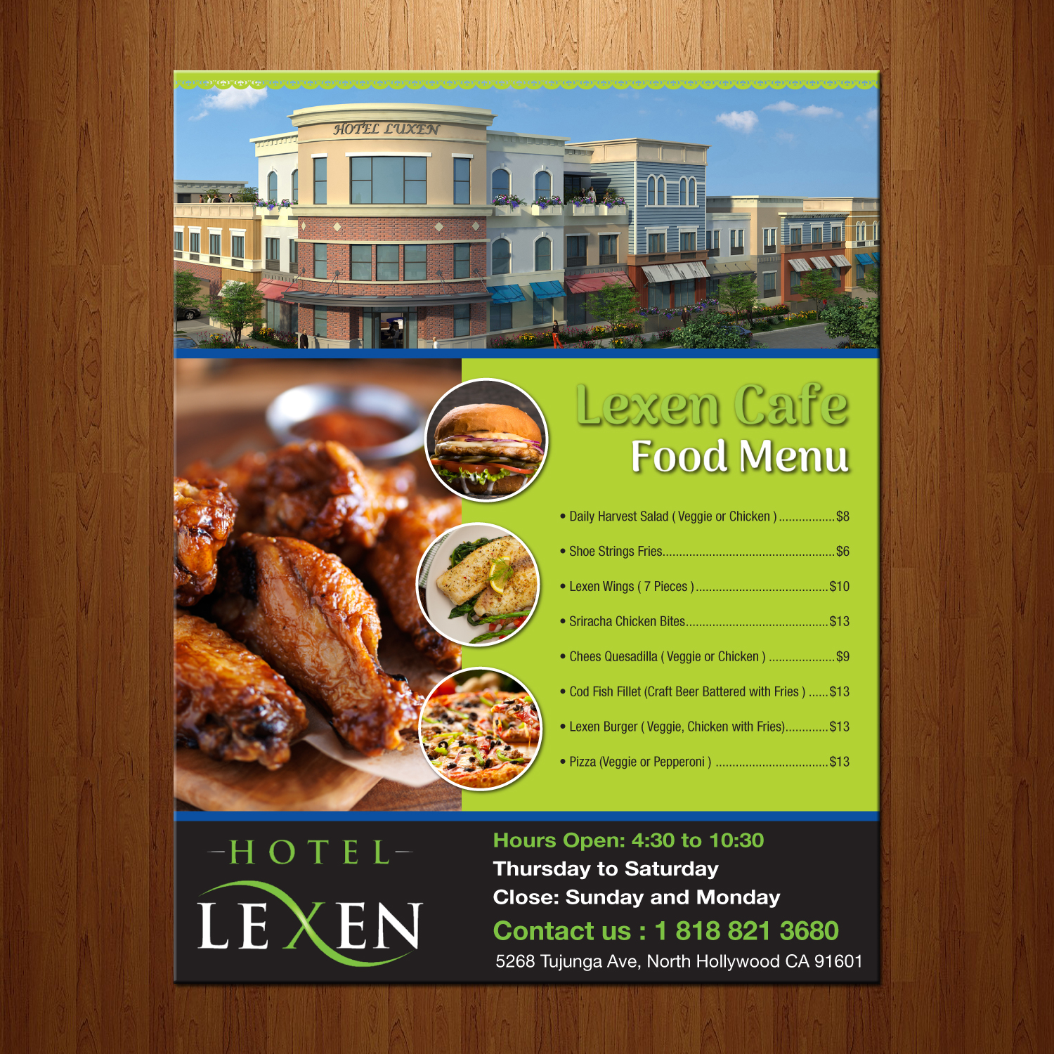 Menu Design by theblueart for this project | Design #21696515