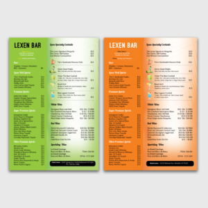 Menu Design by Mishuy