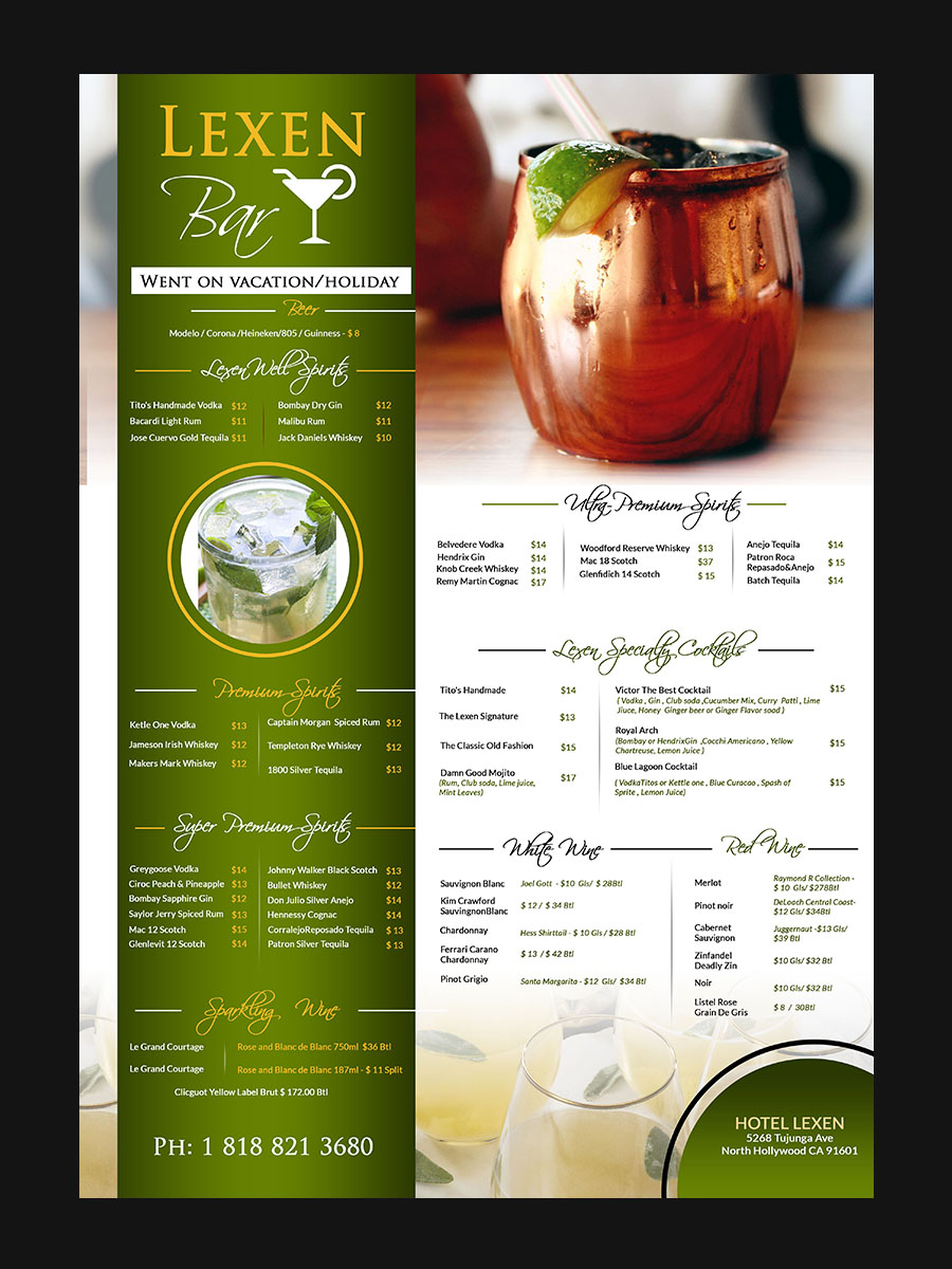 Menu Design by n214008 for this project | Design #21766539