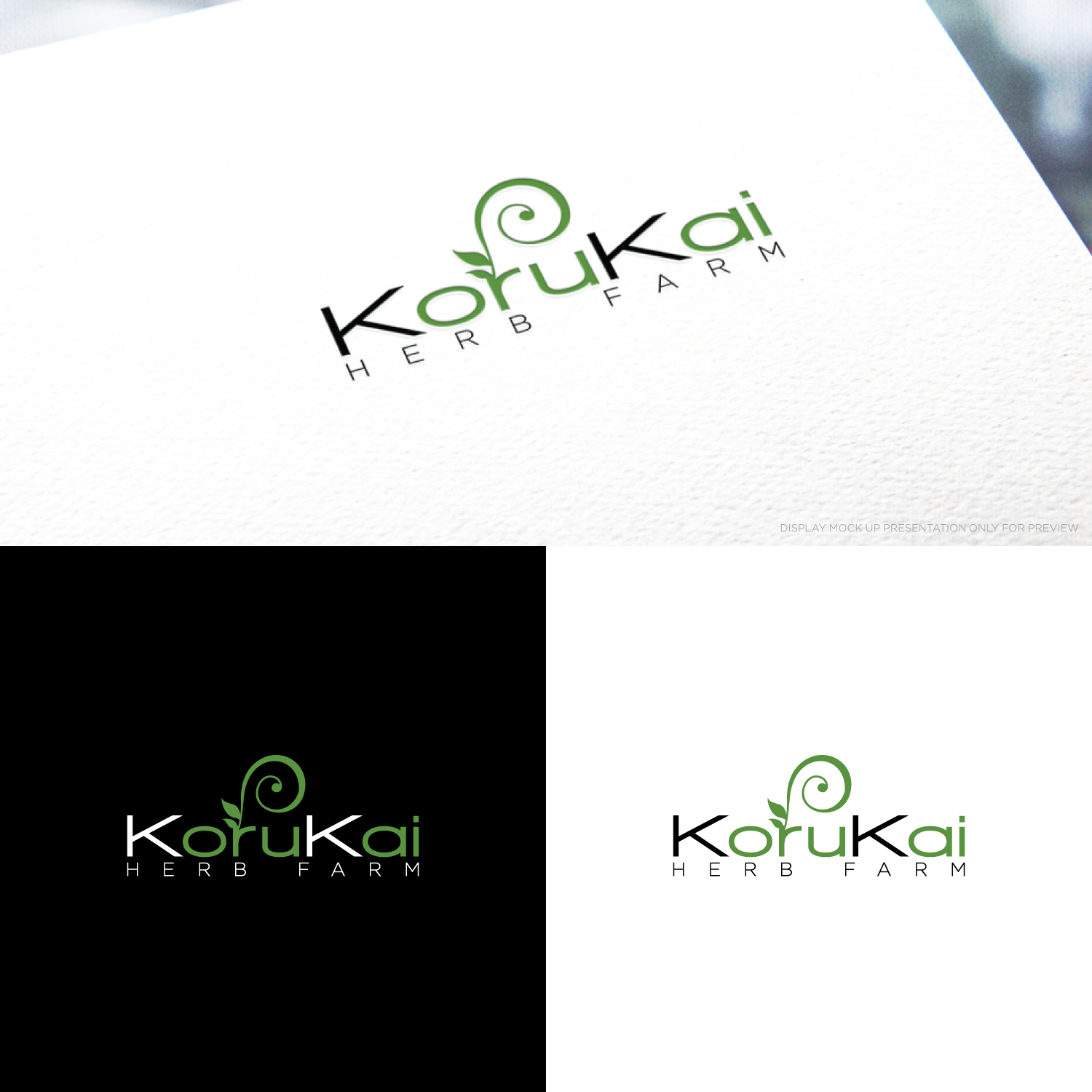 Logo-Design von ds | designstructure für KoruKai Herb Farm | Design #21685469