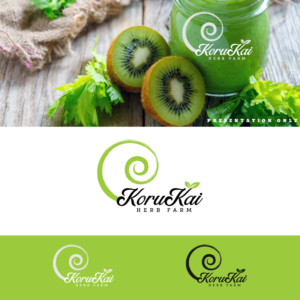 KoruKai Herb Farm | Logo Design by Amethystica