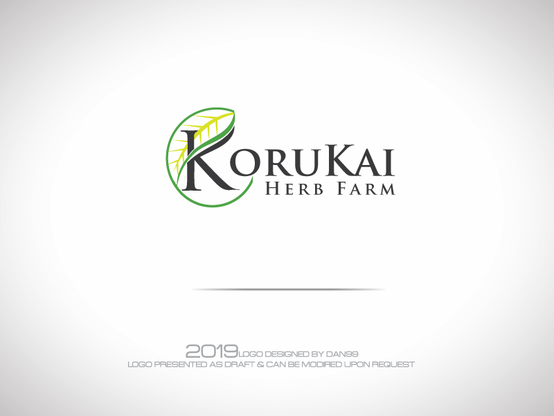 Logo Design by dan99 for KoruKai Herb Farm | Design #21685959