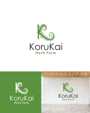Logo Design by k.l.s.chatterjee 2 for KoruKai Herb Farm | Design: #21687227