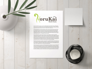 Logo Design by bottler for KoruKai Herb Farm | Design: #21698324