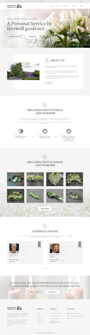 Funeral Services Site | Web Design by sai.designer87