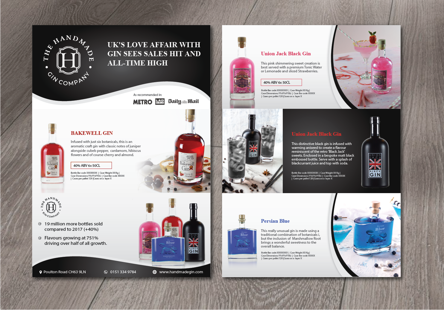 Design de Flyer par alex989 pour The Handmade Gin Company | Design #21700382