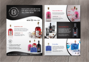 Trade Handout - The Handmade Gin company  | Diseño de Flyer por alex989