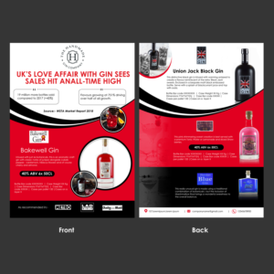 Trade Handout - The Handmade Gin company  | Diseño de Flyer por Schöpfer