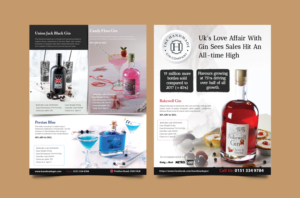 Diseño de Flyer por meet007 para The Handmade Gin Company | Diseño #21691315