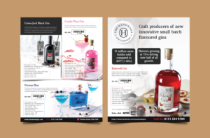 Trade Handout - The Handmade Gin company  | Diseño de Flyer por meet007