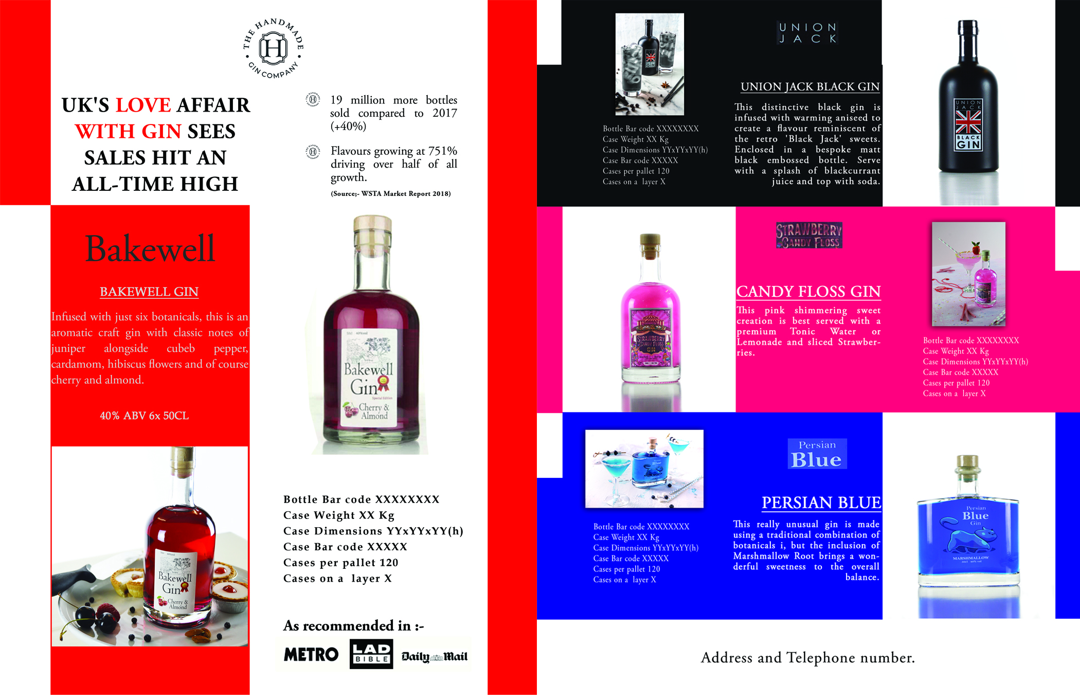 Flyer Design by bright design for The Handmade Gin Company | Design #21700509