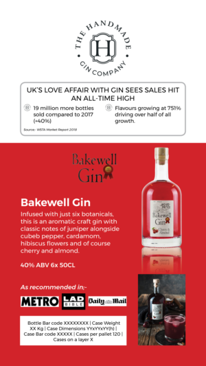 Diseño de Flyer por Creativeadpro para The Handmade Gin Company | Diseño #21690437
