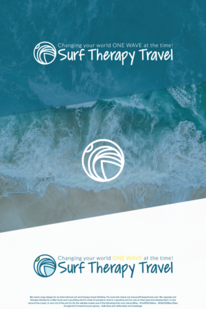 Surf Therapy Travel - Changing your world ONE WAVE at the time!  | Logo Design by GBDESIGN