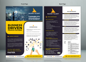 Technology Consulting Capability Statement    | Flyer-Design von SAI DESIGNS