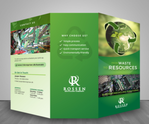 Recycling company need a brochure - We are metal and electronic recycling company, we need a broc... | Design de Brochure par Designermilk