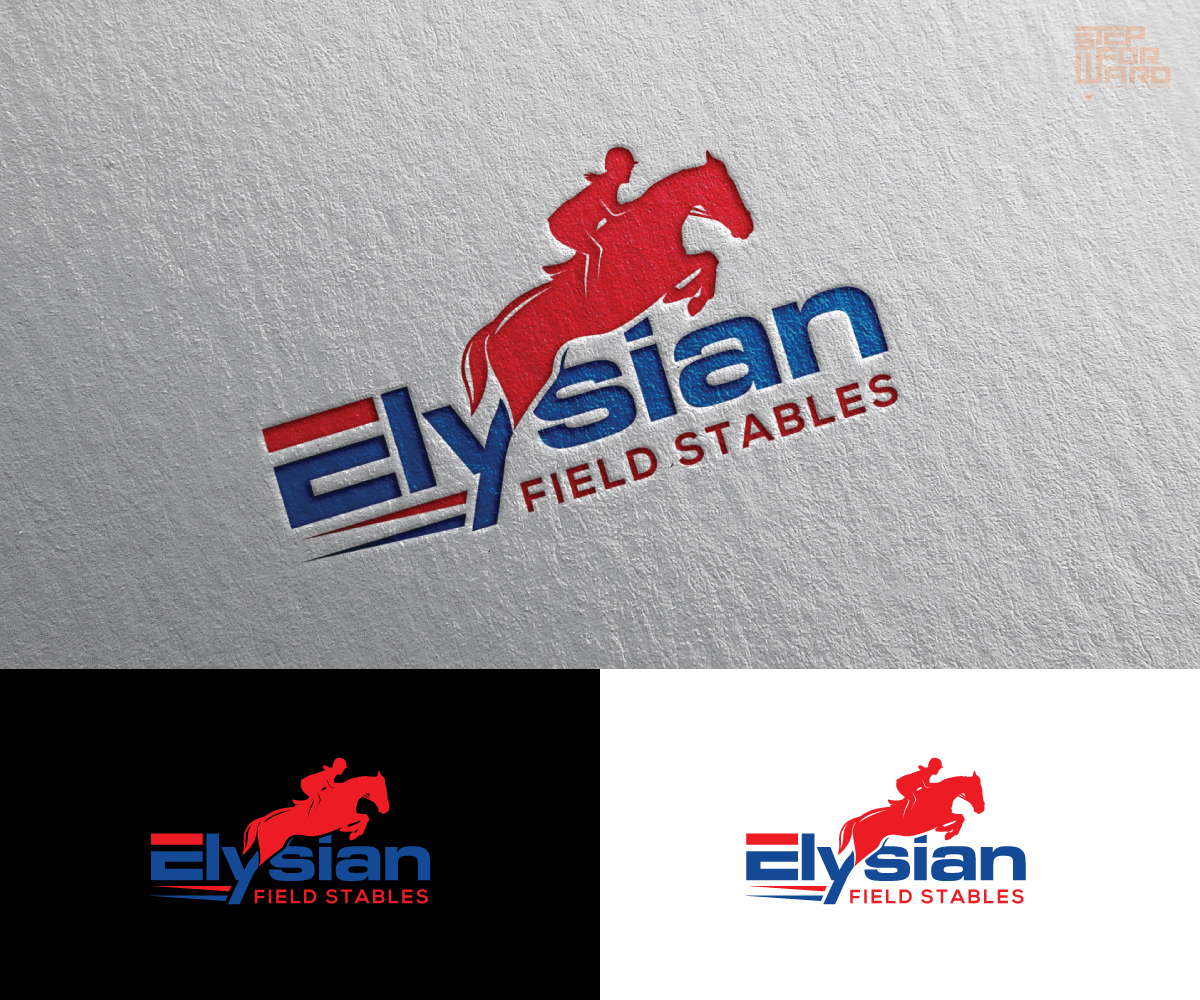 Logo Design by step forward 2 for Elysian Field Stables | Design #21710331