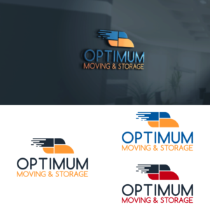 Logo Design by sinau_nggambar for Optimum Moving&Storage | Design: #21700356